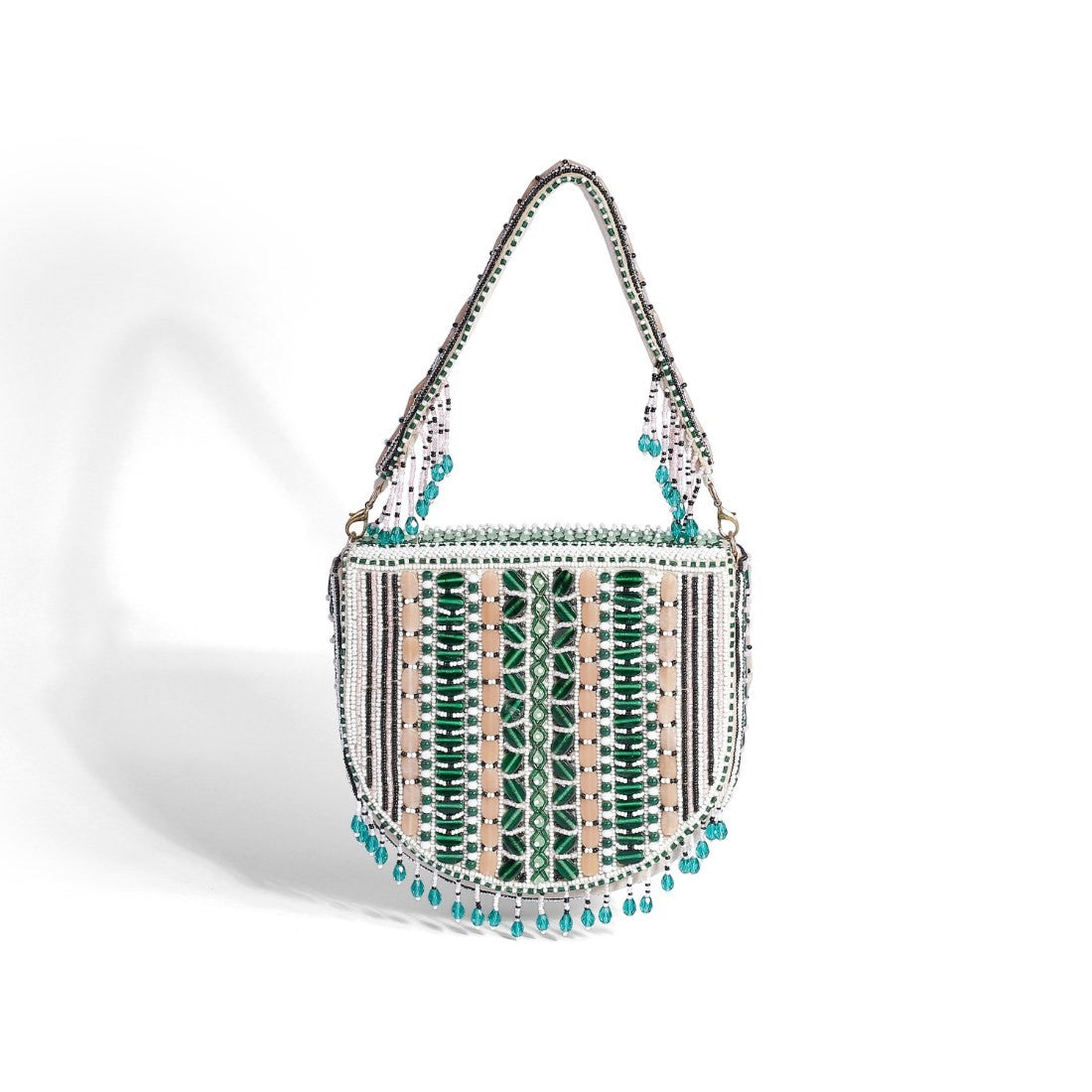 Magnolia Green Velvet Gillter Women Clutch