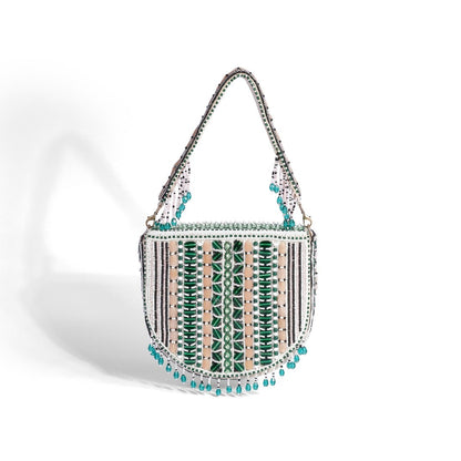 Magnolia Green Velvet Gillter Women Clutch