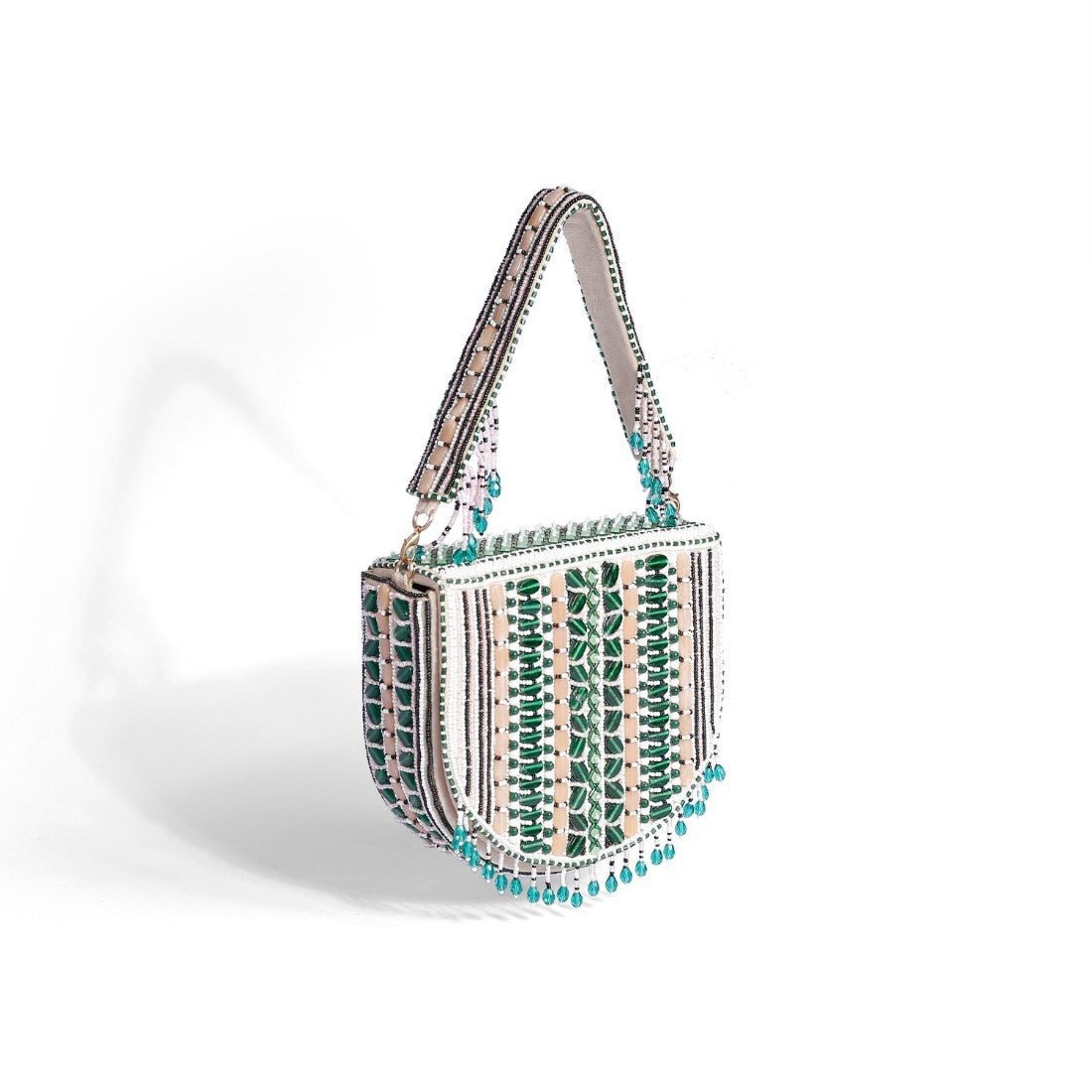 Magnolia Green Velvet Gillter Women Clutch