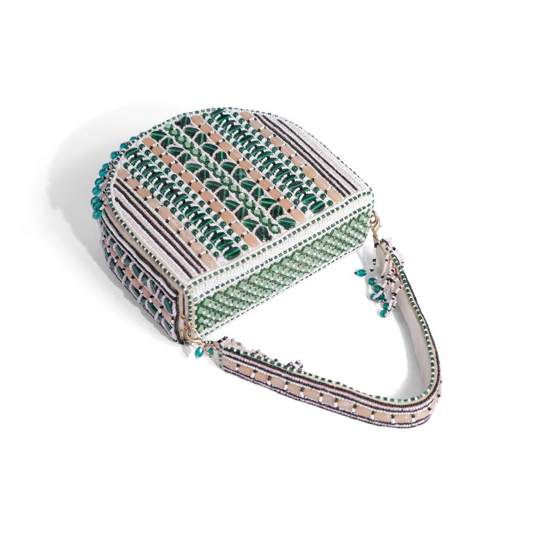 Magnolia Green Velvet Gillter Women Clutch