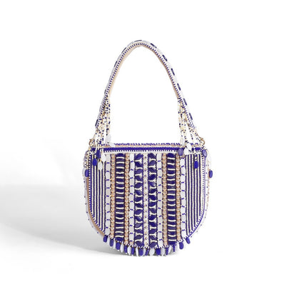 Magnolia Purple Velvet Gillter Women Clutch