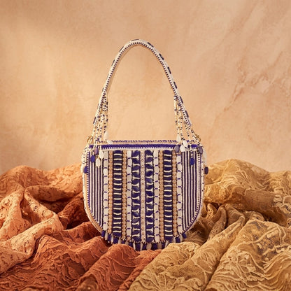 Magnolia Purple Velvet Gillter Women Clutch