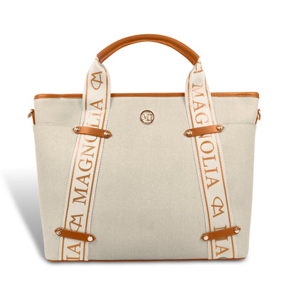Magnolia Women Beige Satchel