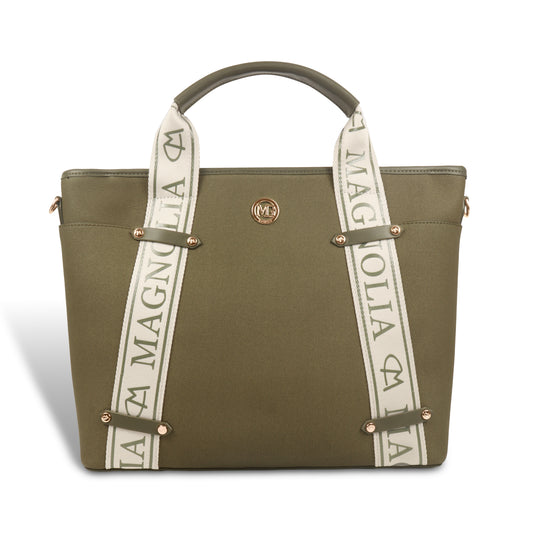 Magnolia Women Green Satchel