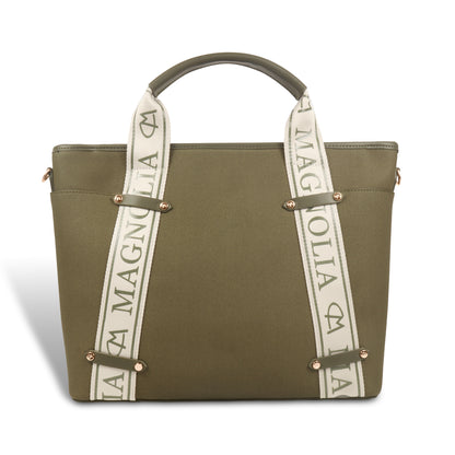 Magnolia Women Green Satchel