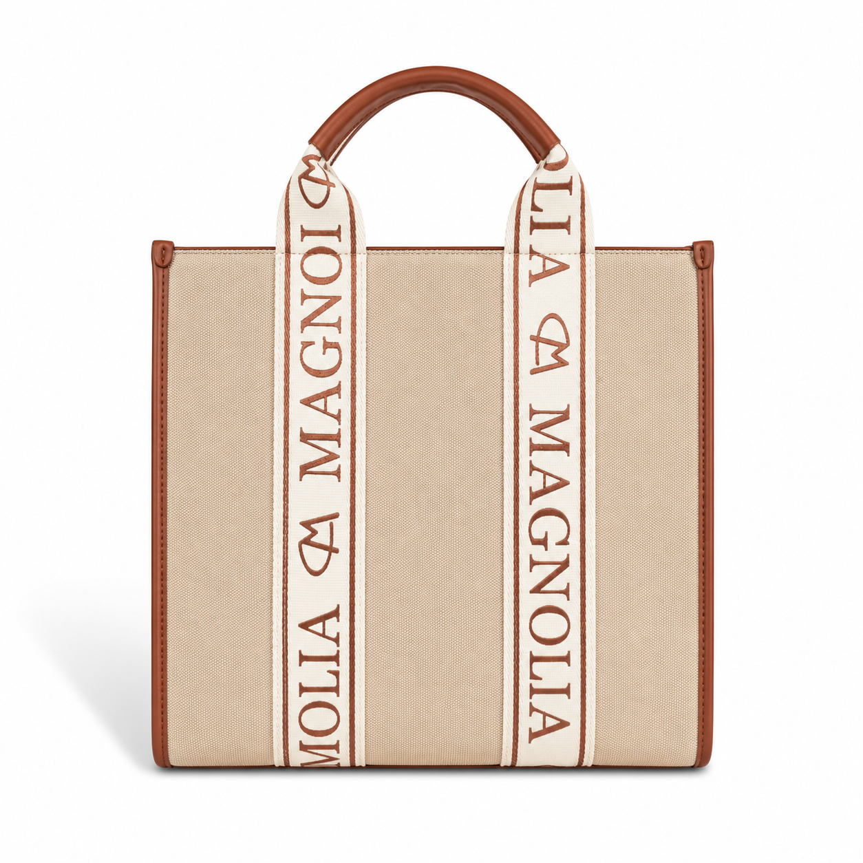 Magnolia® Premium Faux Leather Handbag – 10L Spacious Everyday & Office Bag | Beige