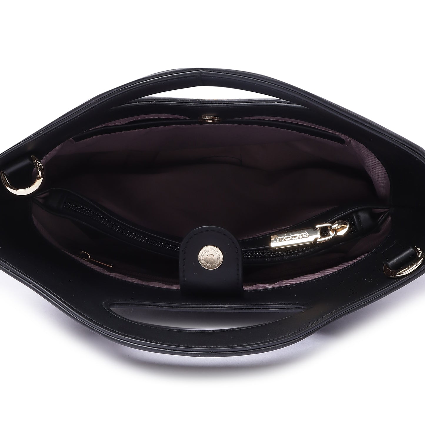 Magnolia Women Black Satchel