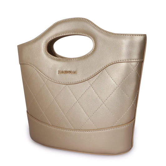 Magnolia Women Gold Satchel