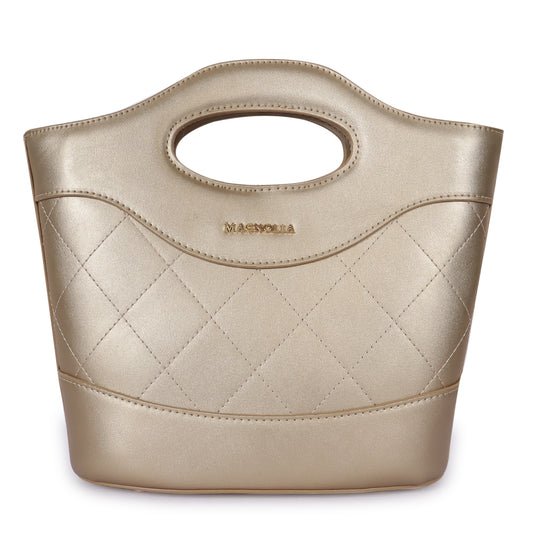 Magnolia Women Gold Satchel