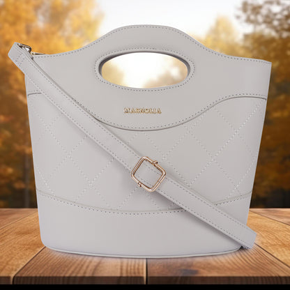 Magnolia Women Grey Satchel