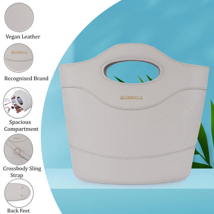 Magnolia Women Grey Satchel