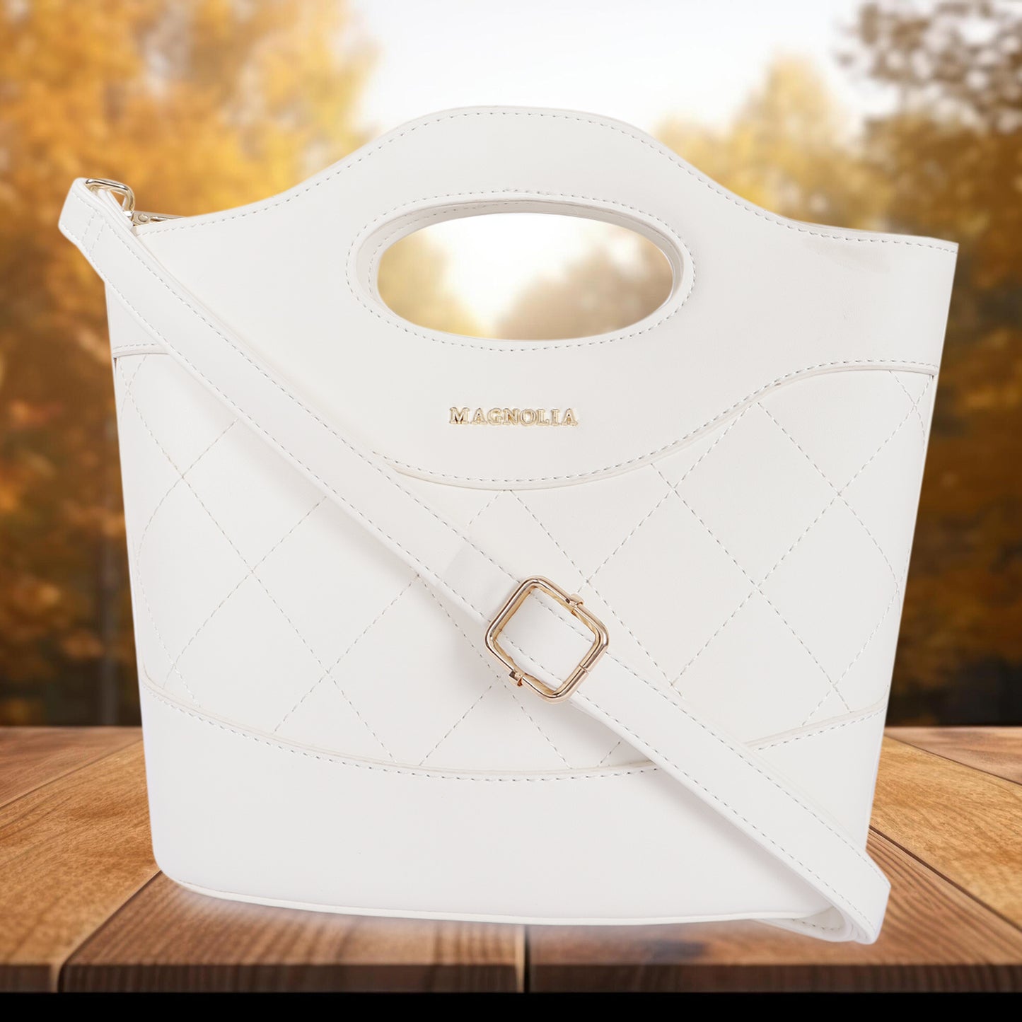 Magnolia Women White Satchel