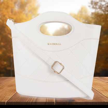 Magnolia Women White Satchel