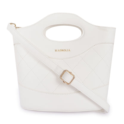 Magnolia Women White Satchel