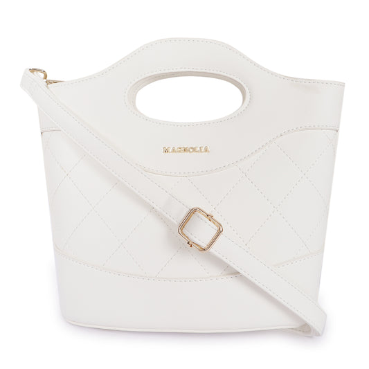 Magnolia Women White Satchel