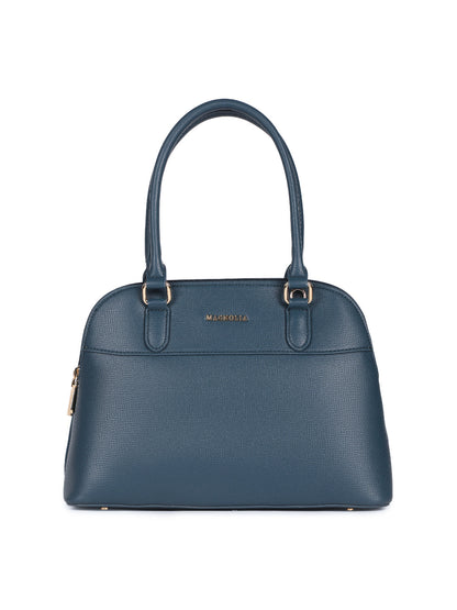Magnolia Blue  PU Leather Solid One Size Women Shoulder Bag