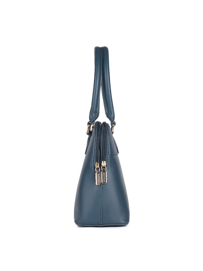 Magnolia Blue  PU Leather Solid One Size Women Shoulder Bag