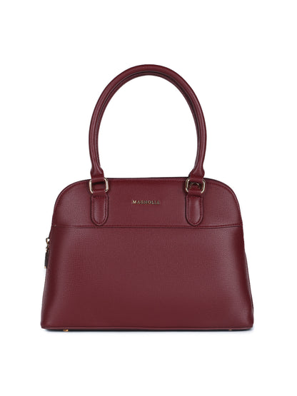 Magnolia Red  PU Leather Solid One Size Women Shoulder Bag