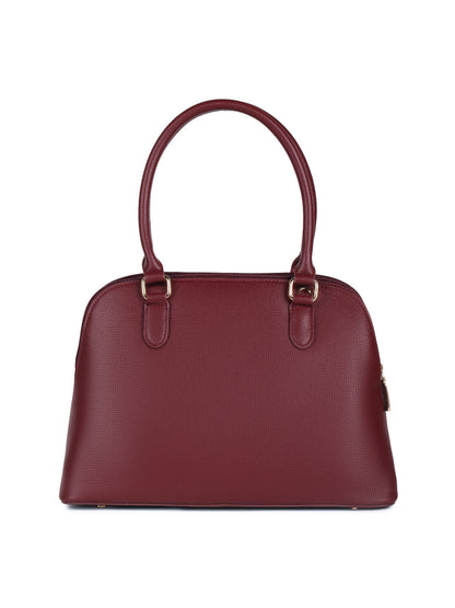 Magnolia Red  PU Leather Solid One Size Women Shoulder Bag