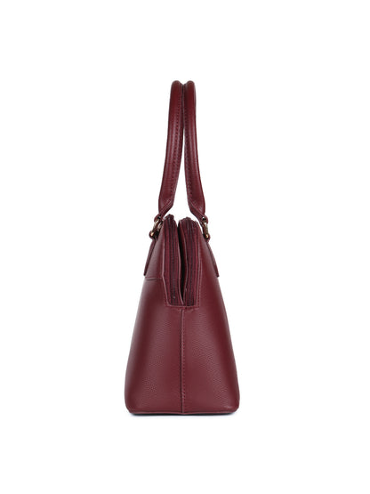 Magnolia Red  PU Leather Solid One Size Women Shoulder Bag