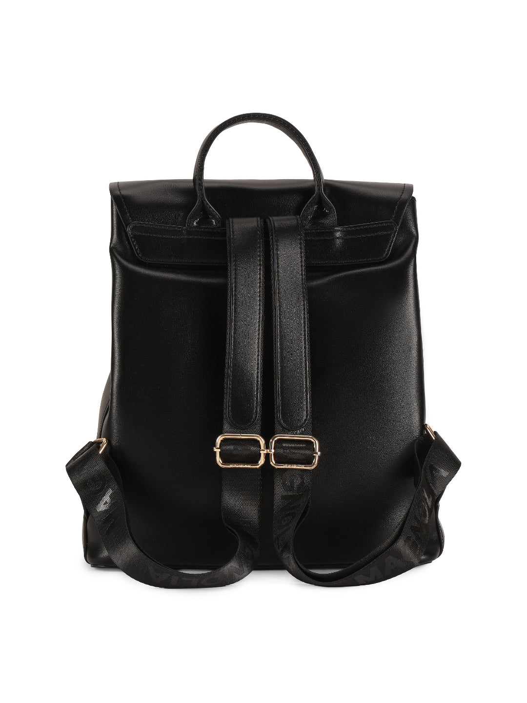 Magnolia Black PU Leather Solid One Size Women Backpack