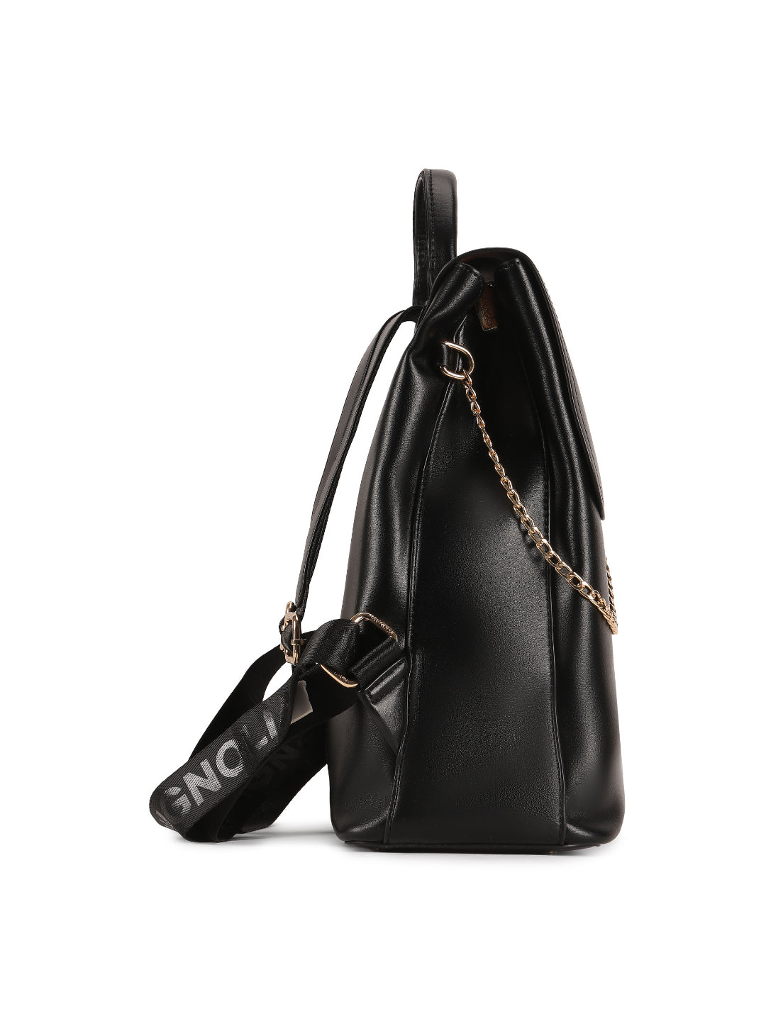 Magnolia Black PU Leather Solid One Size Women Backpack