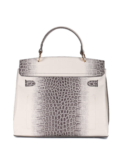 Magnolia Grey PU Leather Animal Effect One Size Women Satchel