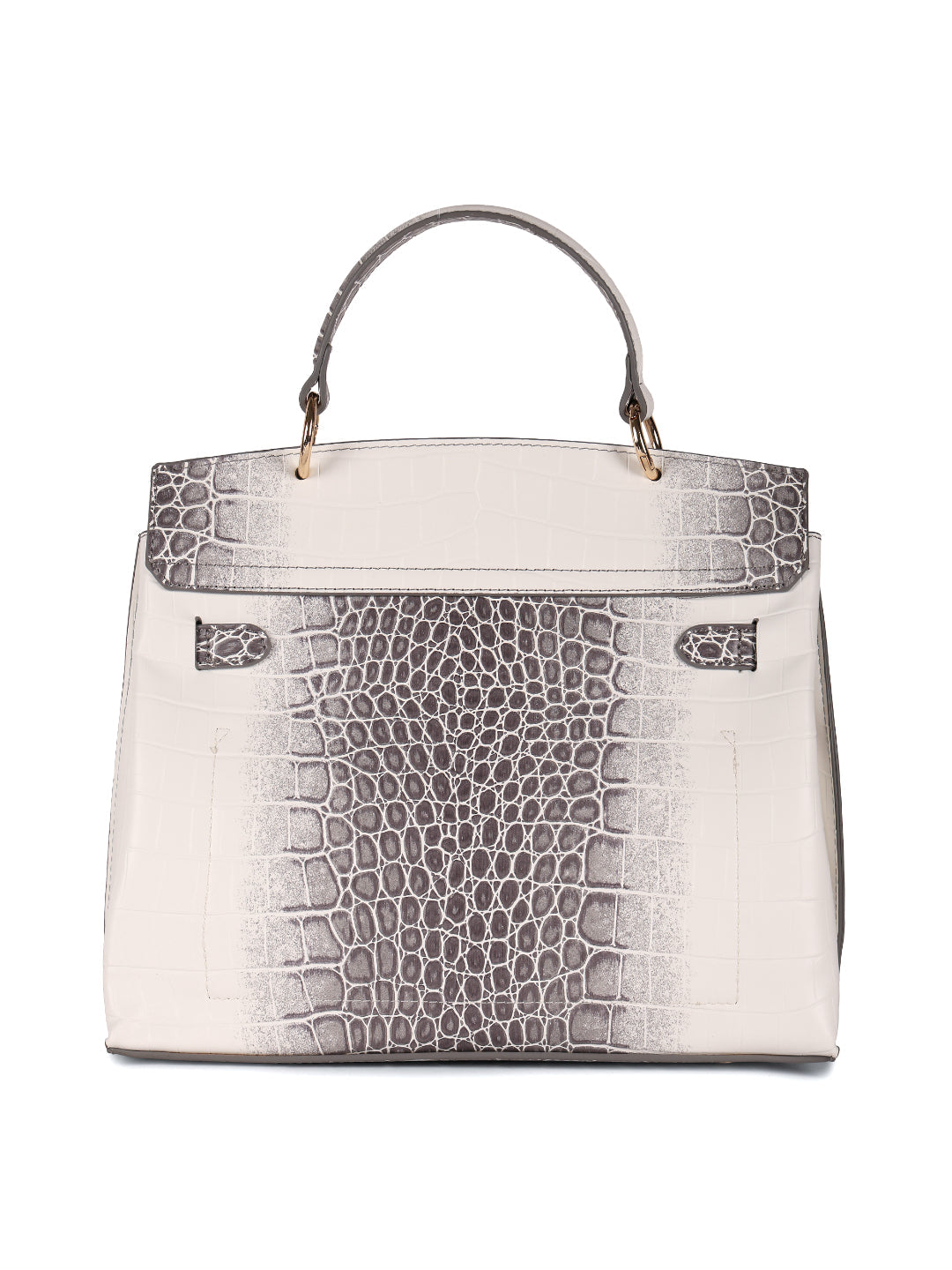 Magnolia Grey PU Leather Animal Effect One Size Women Satchel