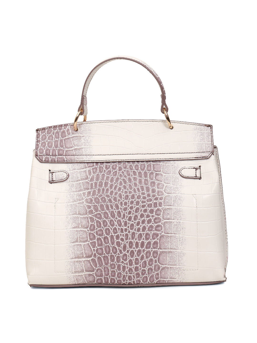 Magnolia Purple PU Leather Animal Effect One Size Women Satchel