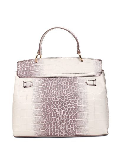 Magnolia Purple PU Leather Animal Effect One Size Women Satchel