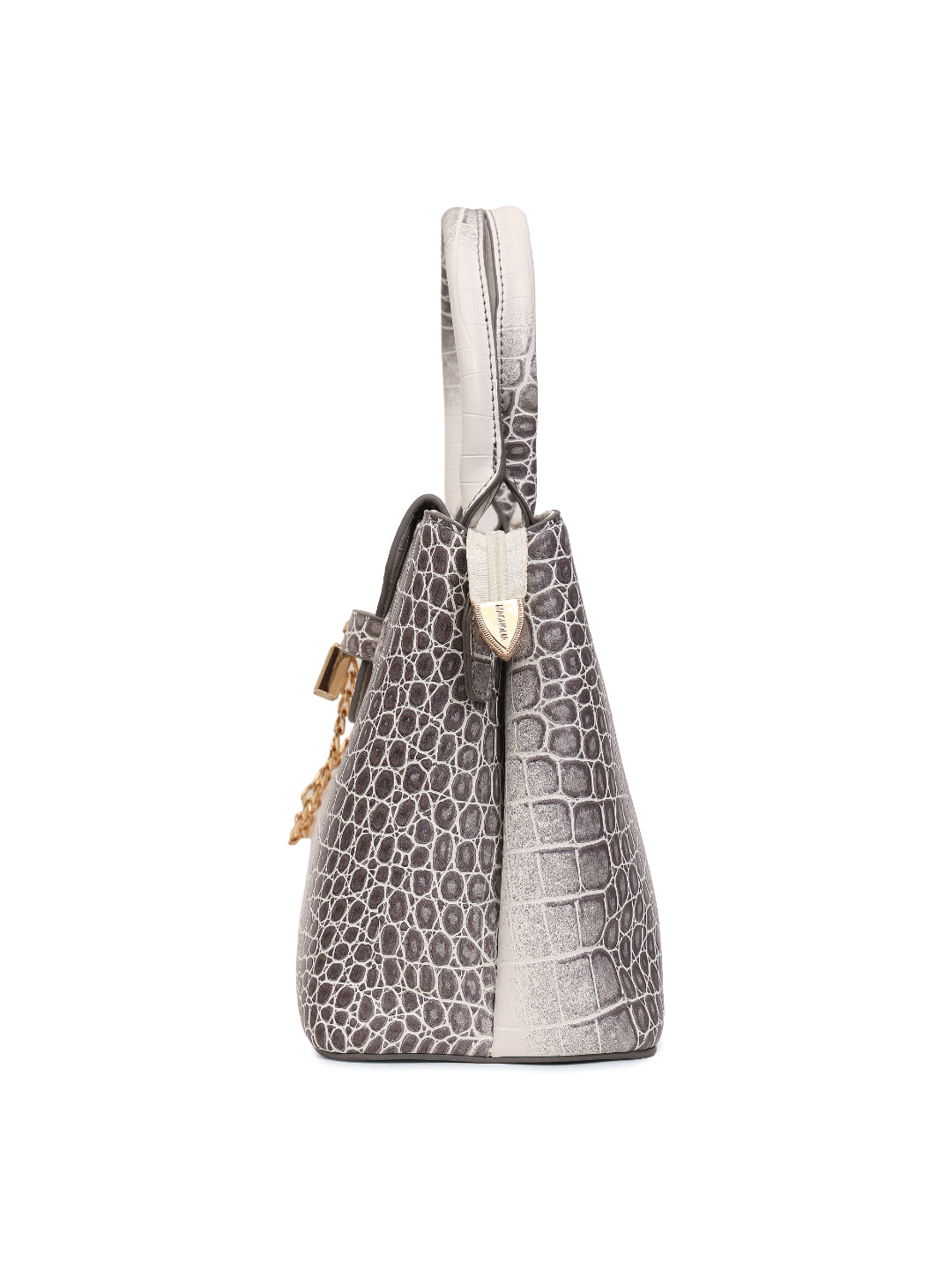 Magnolia Grey PU Leather Animal Effect One Size Women Satchel