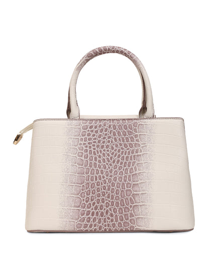 Magnolia Purple PU Leather Animal Effect One Size Women Satchel