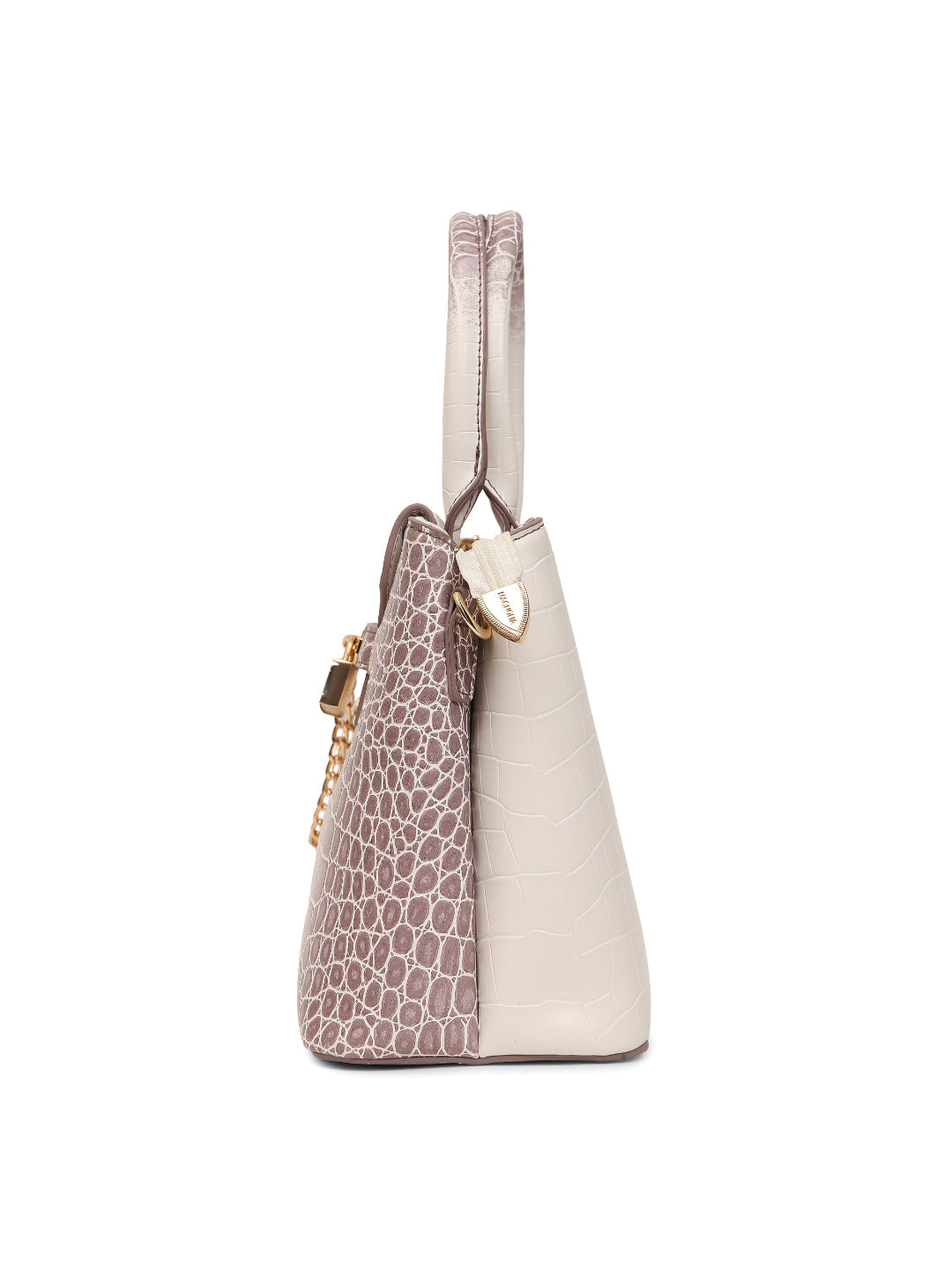 Magnolia Purple PU Leather Animal Effect One Size Women Satchel