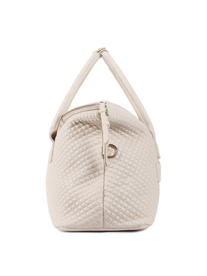 Magnolia Beige Quilted One Size PU Leather Shoulder Bag