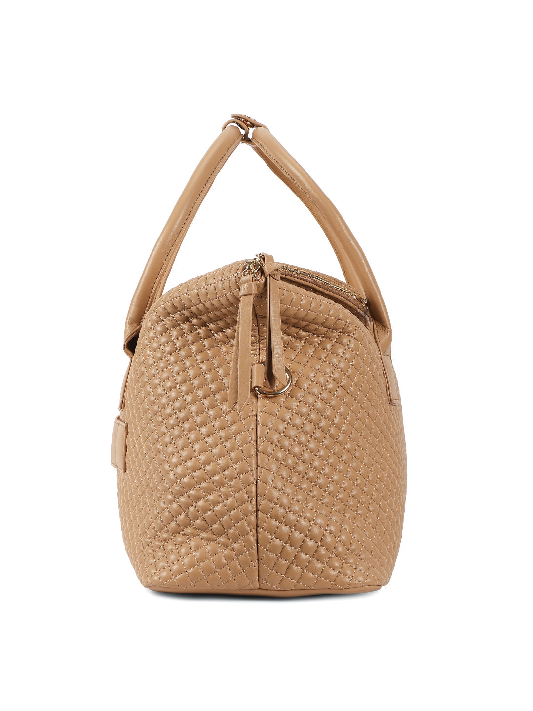 Magnolia Khaki PU Leather Quilted One Size Unisex Duffle Bag