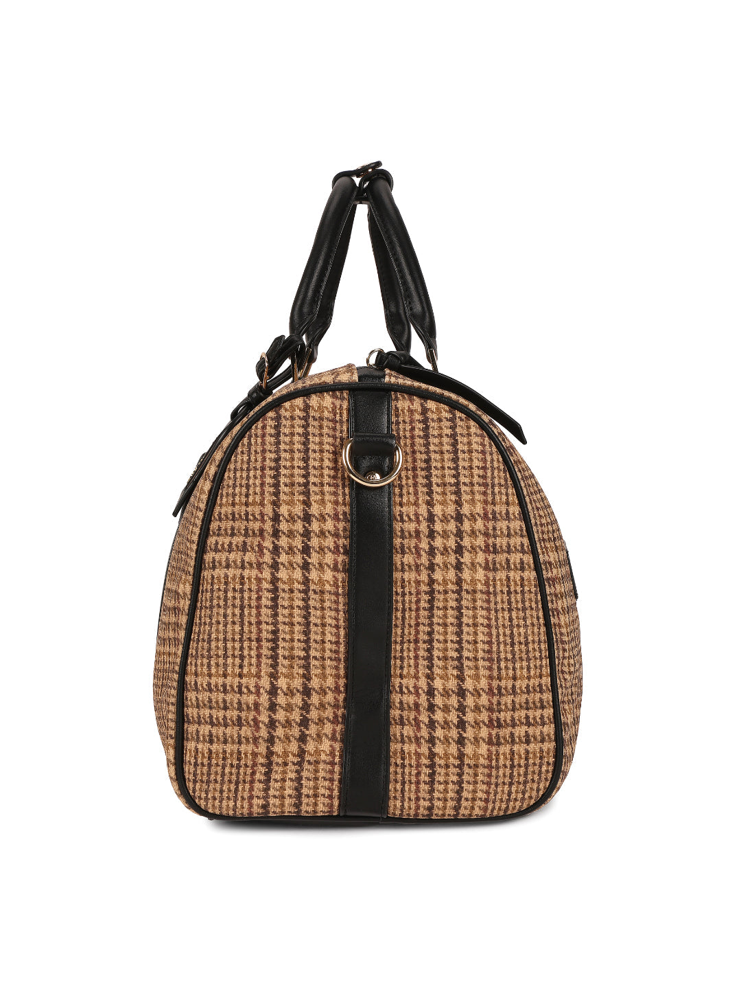 Magnolia Black PU Leather Textured One Size Unisex Duffle Bag