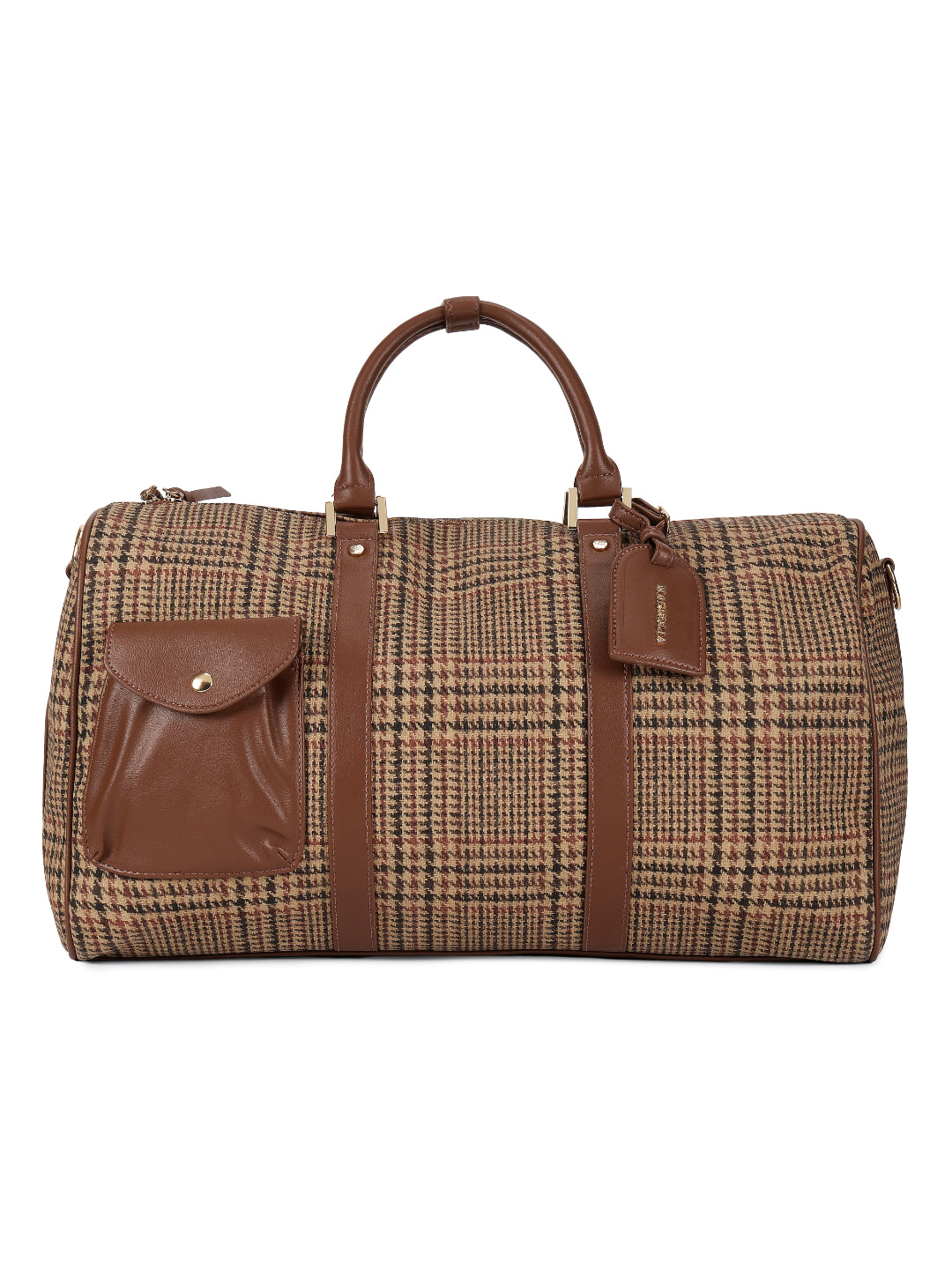 Magnolia Coffee PU Leather Textured One Size Unisex Duffle Bag