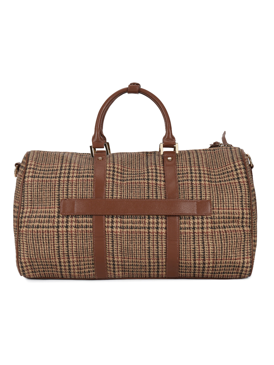 Magnolia Coffee PU Leather Textured One Size Unisex Duffle Bag