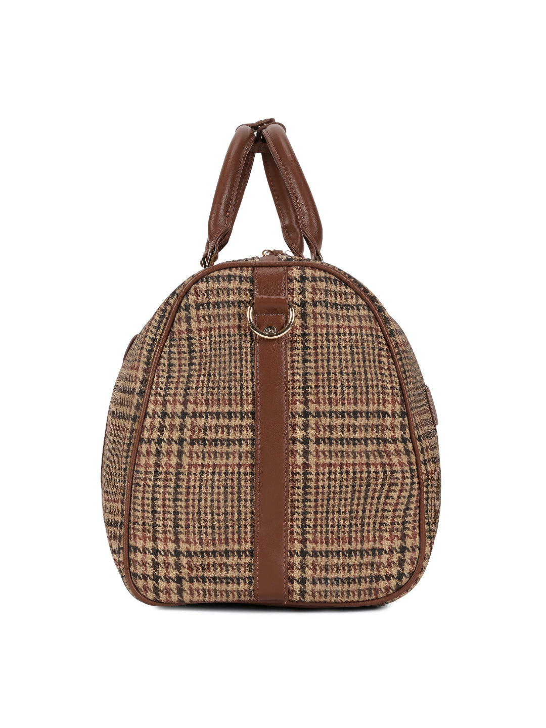 Magnolia Coffee PU Leather Textured One Size Unisex Duffle Bag