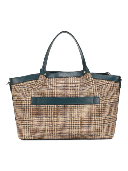 Magnolia Blue PU Leather Textured One Size Unisex Tote