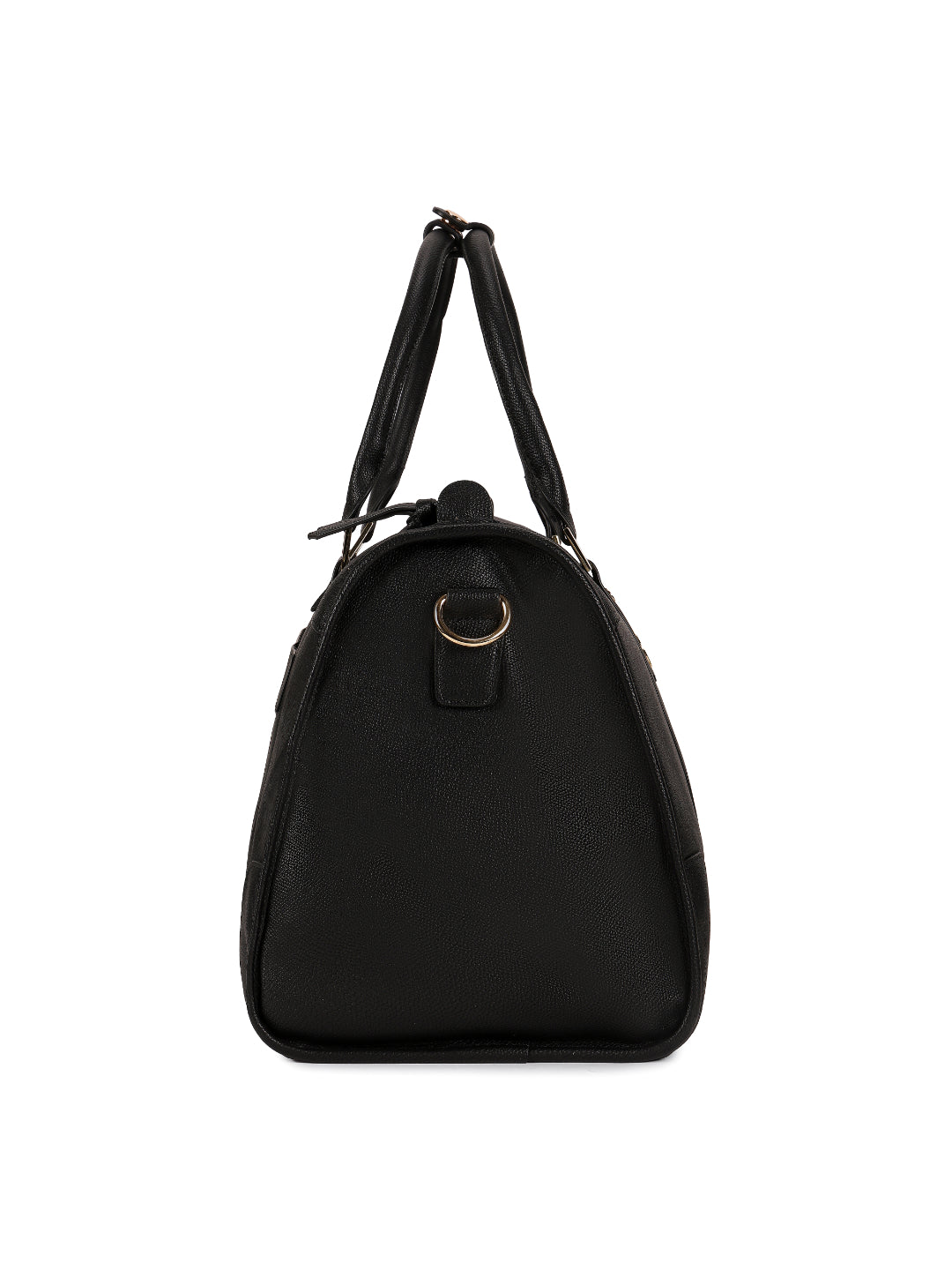 Magnolia Black PU Leather Solid One Size Unisex Duffle Bag