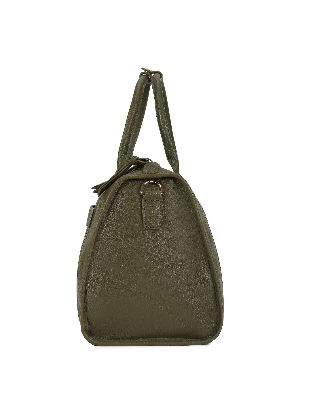 Magnolia Green PU Leather Solid One Size Unisex Duffle Bag