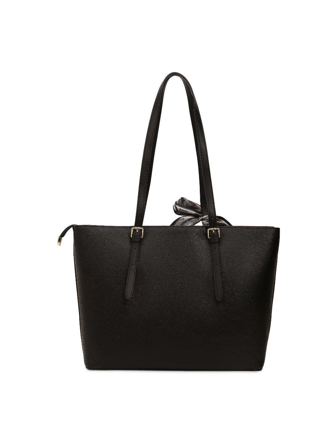 Magnolia Black PU Leather Solid One Size Women Tote