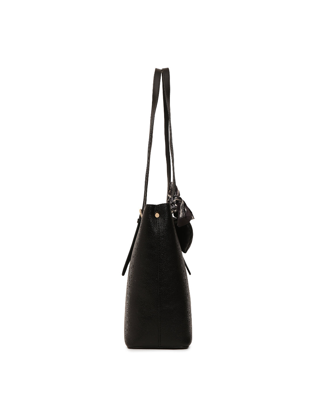 Magnolia Black PU Leather Solid One Size Women Tote