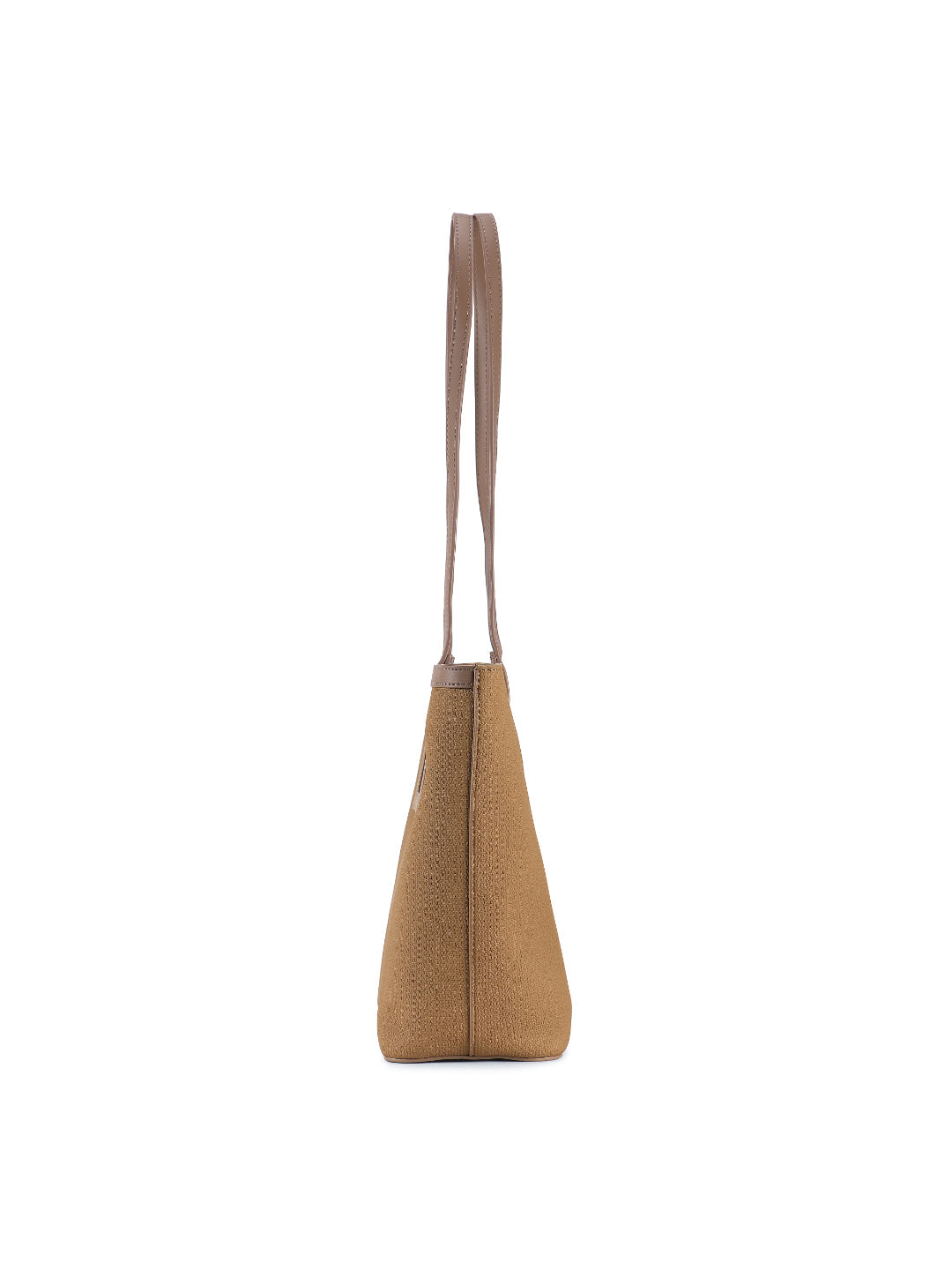 Magnolia Brown PU Leather Textured One Size Women Tote