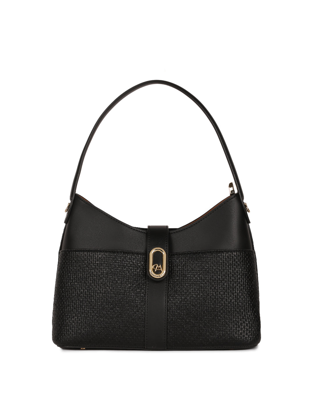 Magnolia Black PU Leather Solid One Size Women Shoulder Bag