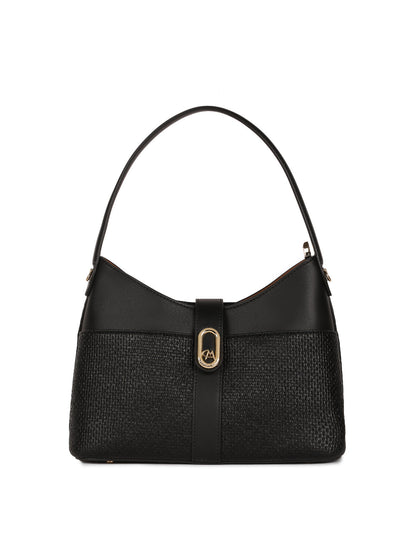 Magnolia Black PU Leather Solid One Size Women Shoulder Bag