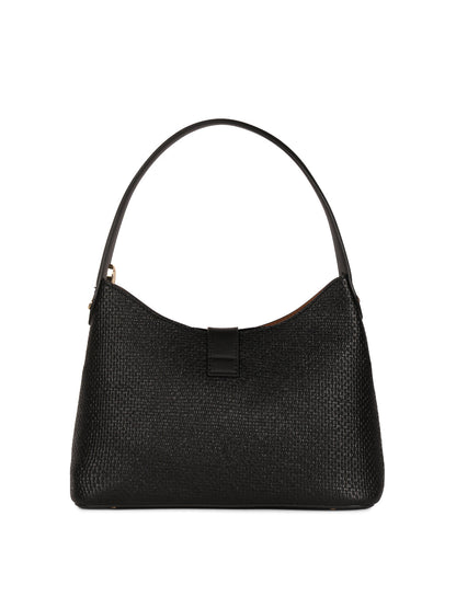 Magnolia Black PU Leather Solid One Size Women Shoulder Bag