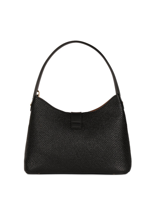 Magnolia Black PU Leather Solid One Size Women Shoulder Bag