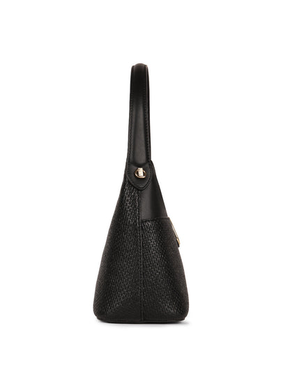 Magnolia Black PU Leather Solid One Size Women Shoulder Bag